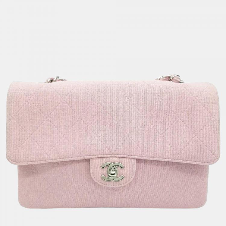 Chanel Pink Jersey Medium Classic Single Flap Shoulder Bag Chanel | The  Luxury Closet