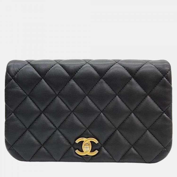 Chanel Black Leather CC Flap Bag