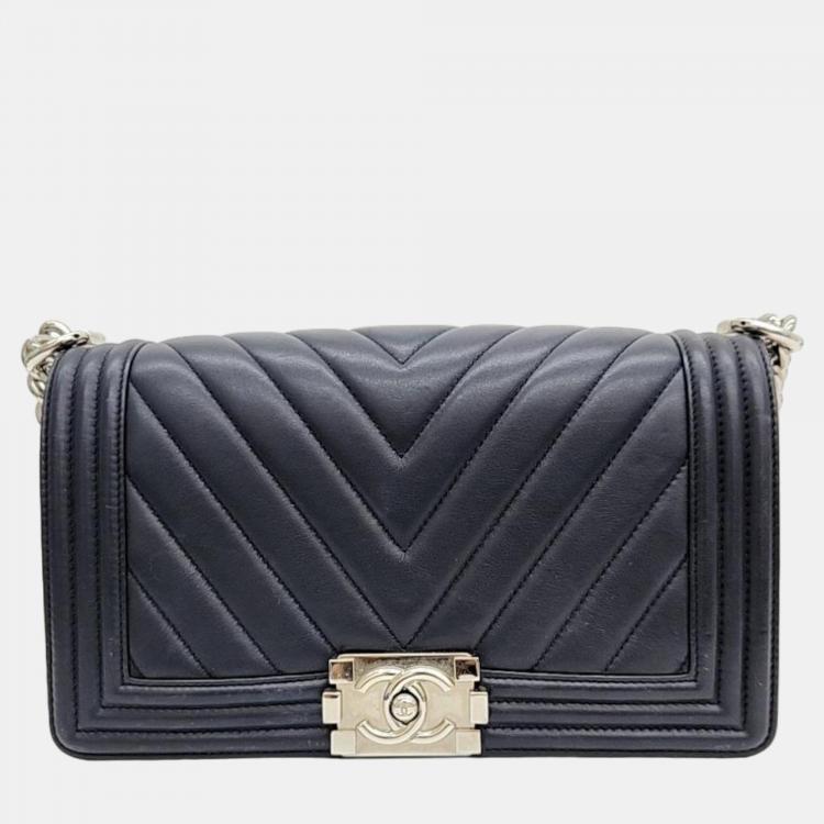 CHANEL Pre-Owned 1989-1991 CC chevron-quilted Shoulder Bag - Farfetch