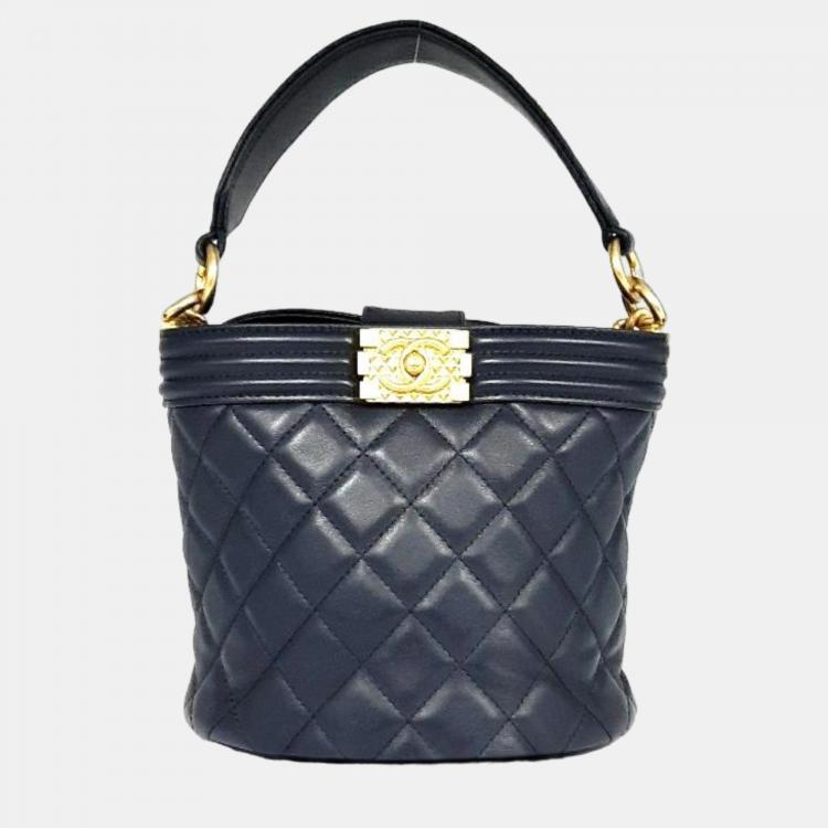 Chanel Quilted Bucket Bag
