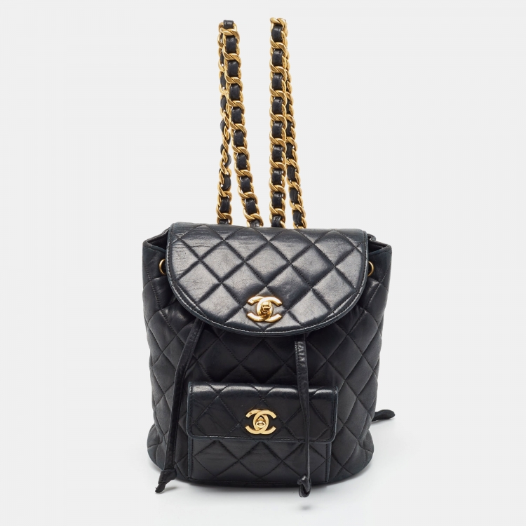 Chanel Black Leather Vintage Speedy Bag – Only Authentics