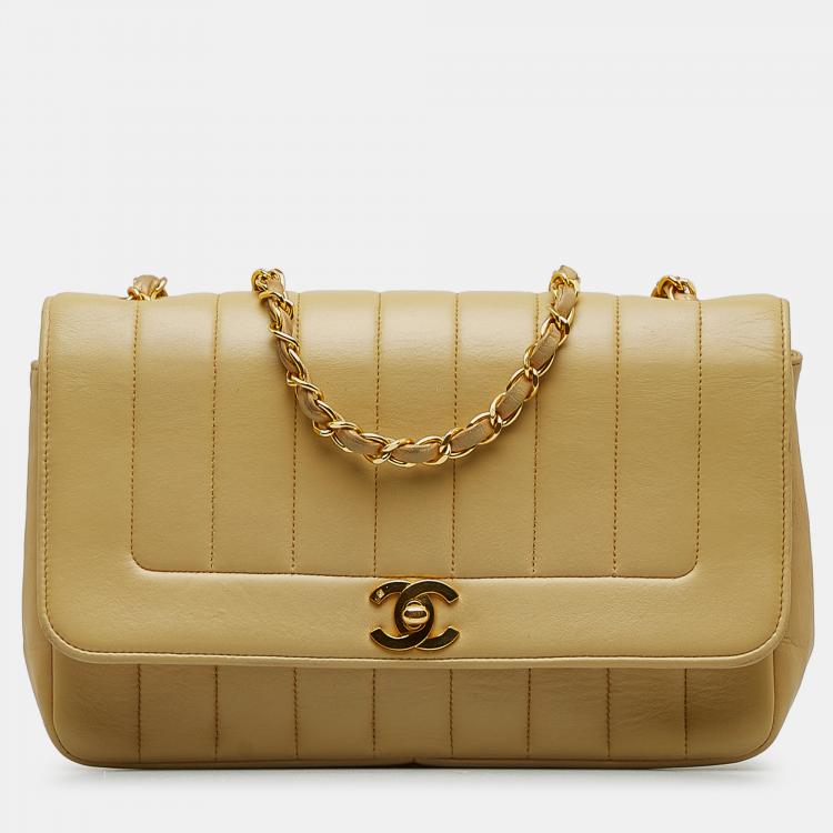 Chanel Vintage Vertical Quilt Kelly Bag - Black Handle Bags, Handbags -  CHA760606