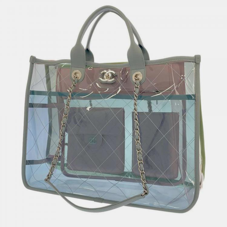 Chanel Blue Leather and PVC Coco Splash Tote Bag Chanel | The Luxury Closet