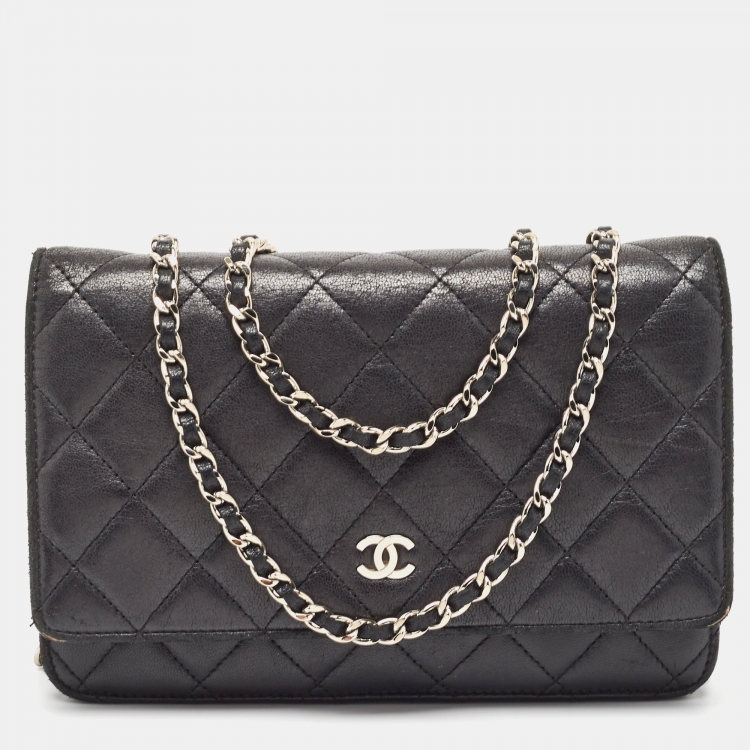 Chanel Classic Quilted Leather Wallet on Chain