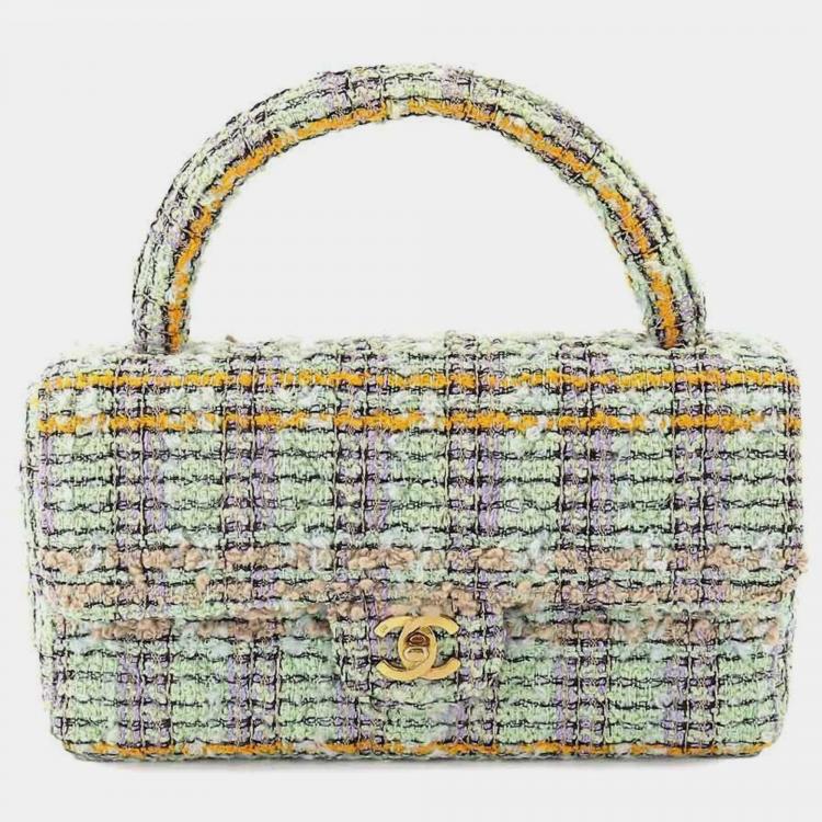 Chanel Multicolour Tweed Parent-Child Top Handle Bag