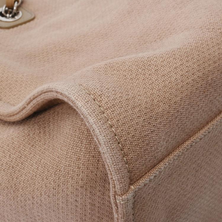 Pre Owned Chanel Beige Canvas Deauville Tote