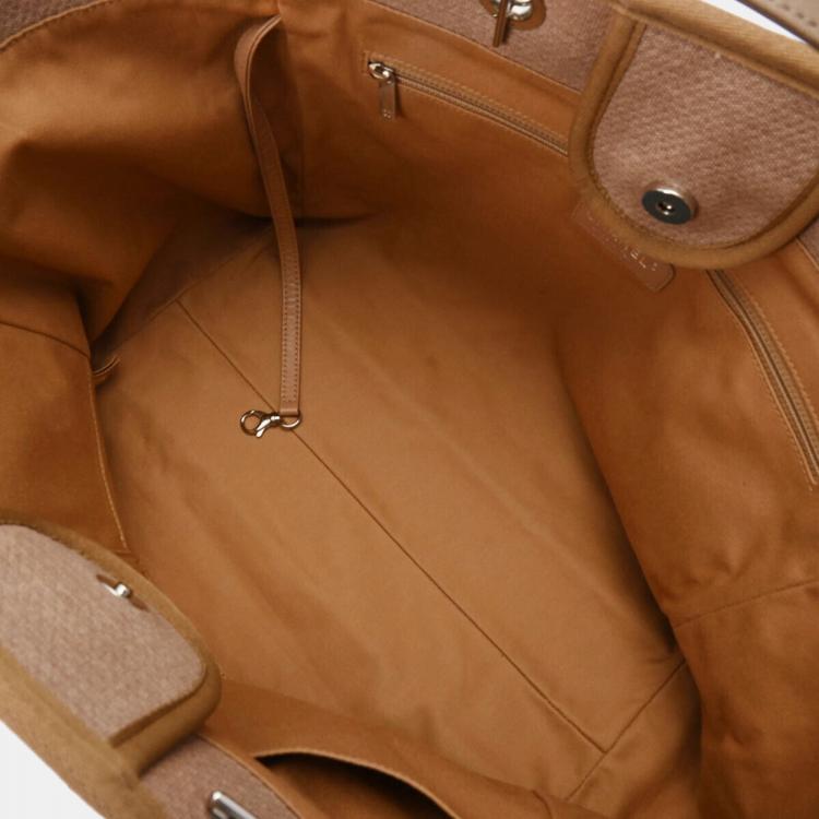 Pre Owned Chanel Beige Canvas Deauville Tote