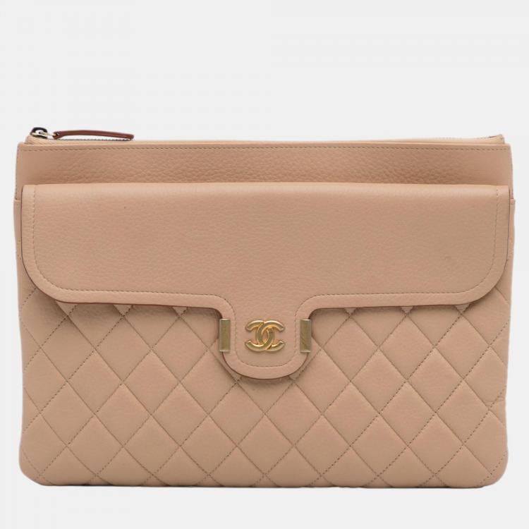 Chanel Beige/Brown Archi Chic O Case