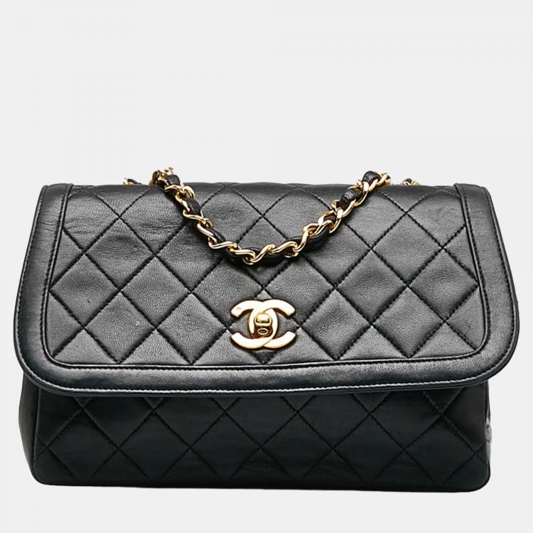 Chanel Black CC Matelasse Chain Flap Bag