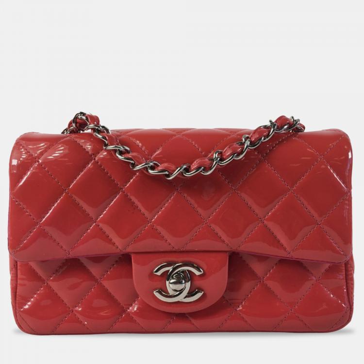 Chanel Mini Classic Patent Rectangular Single Flap