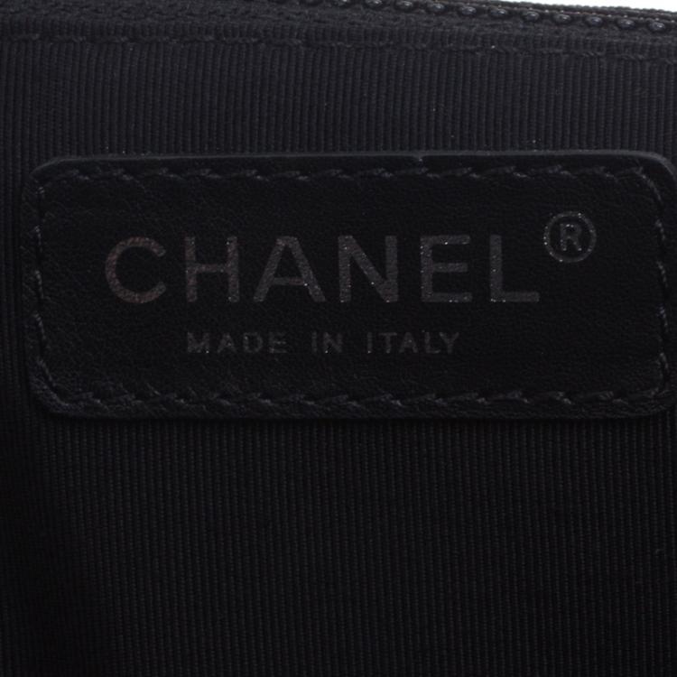 Pre Owned Chanel Black Quilted Patent Leather XXL Reissue Travel Bag