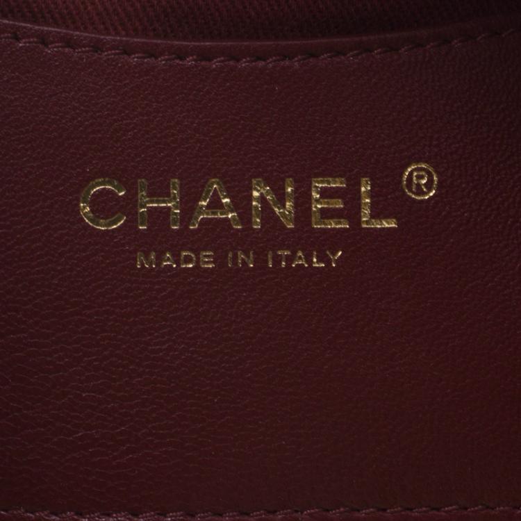 Pre Owned Chanel Gold Quilted Leather Just Mademoiselle Bowling Bag