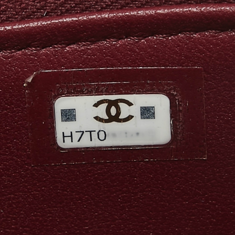 Pre Owned Chanel Burgundy Quilted Leather Pick Me Up Vanity Bag