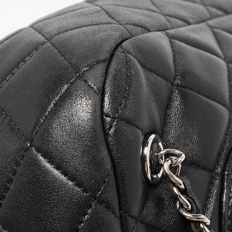 Pre Owned Chanel Black Quilted Leather Seoul Backpack