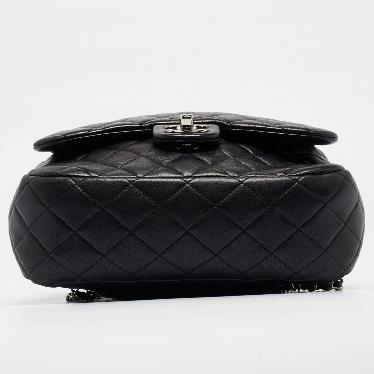 Pre Owned Chanel Black Quilted Leather Seoul Backpack