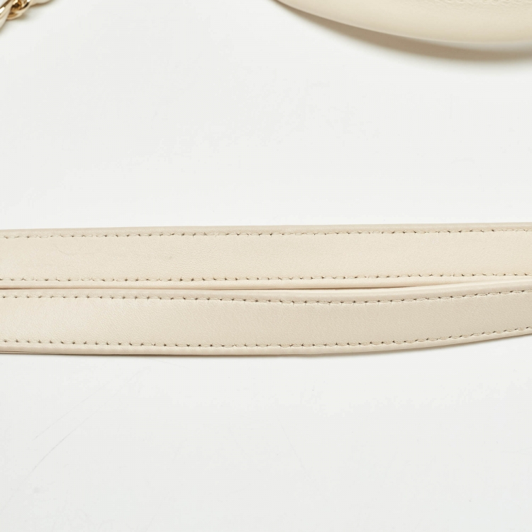 Pre Owned Chanel Cream Canvas Small Deauville Tote