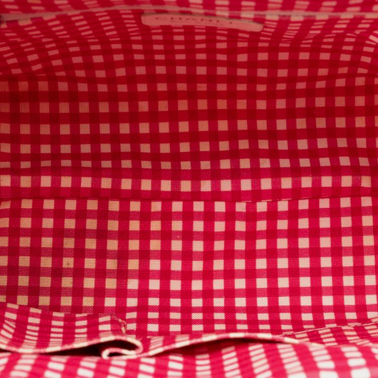 Pre Owned Chanel Canvas Gingham Handbag