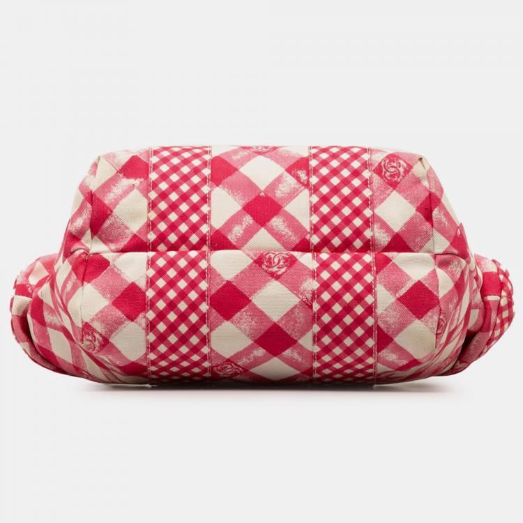 Pre Owned Chanel Canvas Gingham Handbag