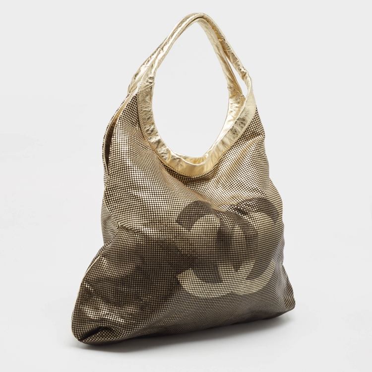Pre Owned Chanel Metallic Ombre Leather Hollywood CC Hobo