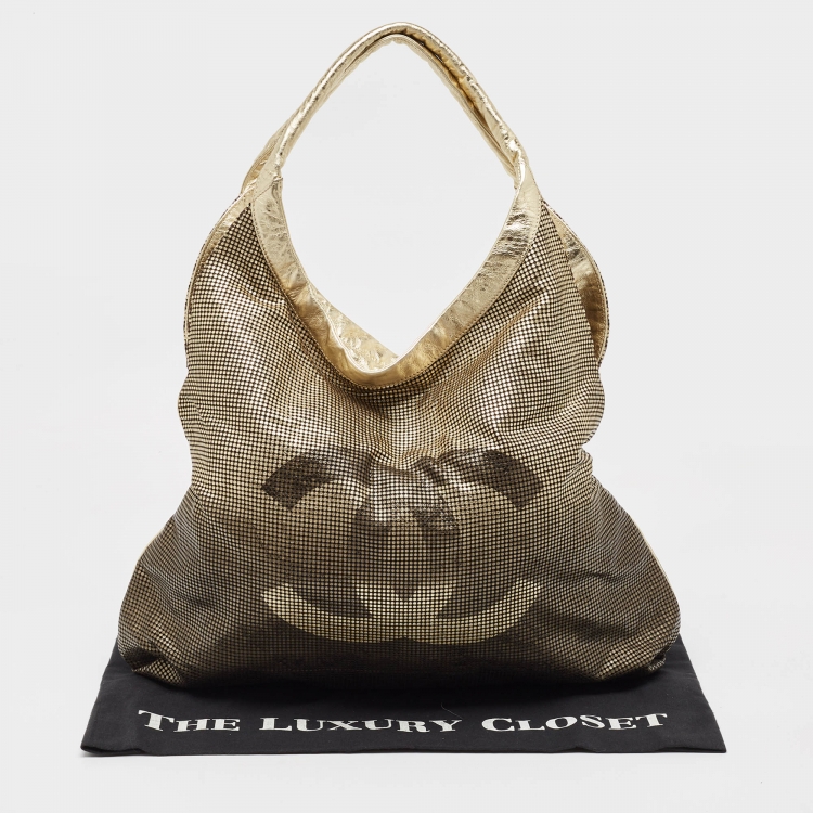 Pre Owned Chanel Metallic Ombre Leather Hollywood CC Hobo