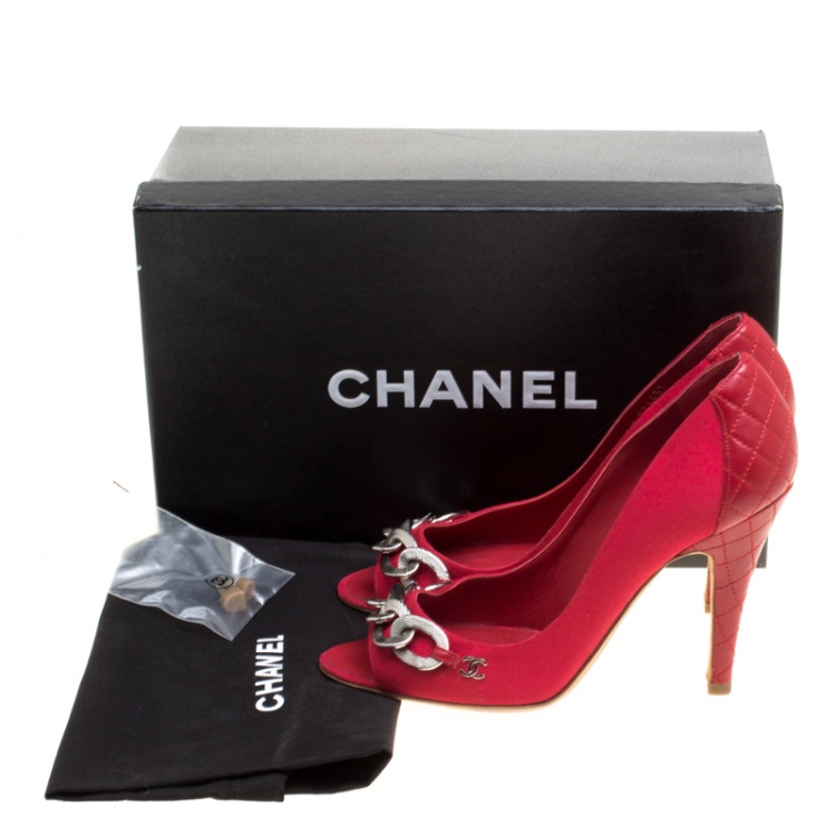 red chanel heels