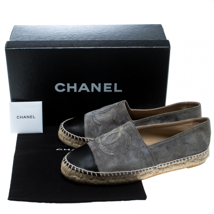 chanel shoes grey