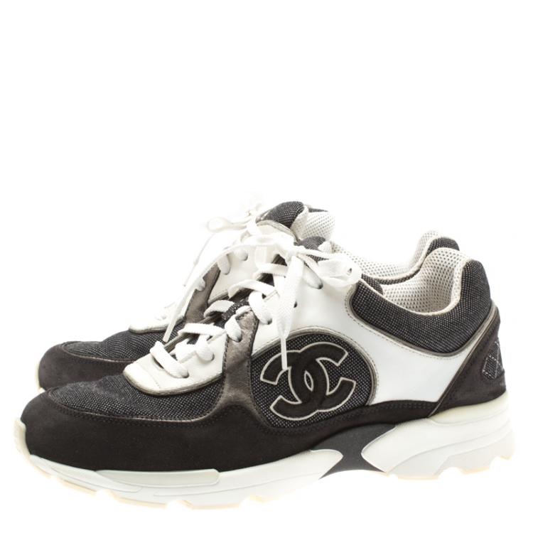 chanel canvas sneakers