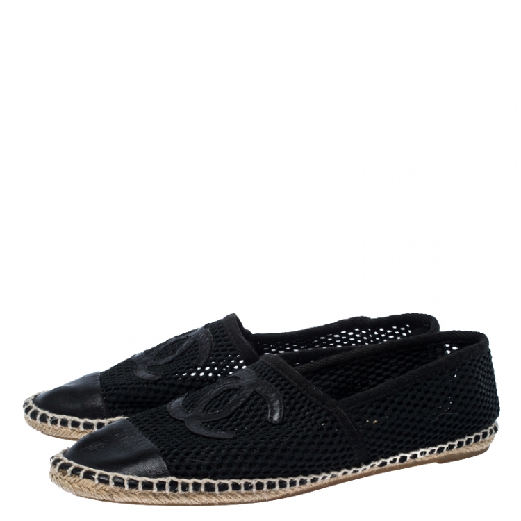 chanel espadrilles mesh