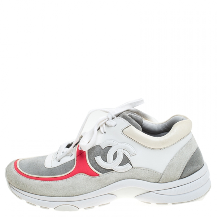 mens white chanel sneakers 38