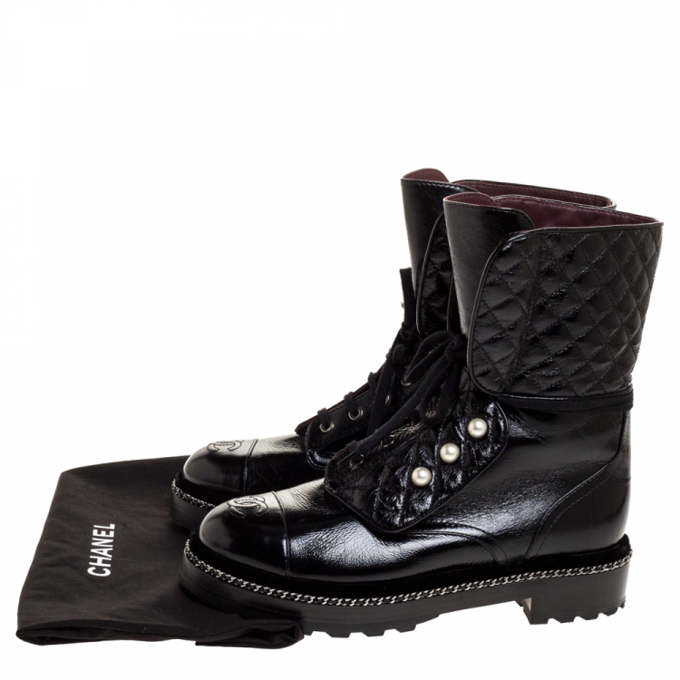 chanel combat boots 219