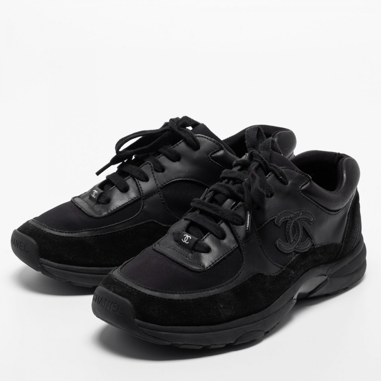 black chanel sneakers