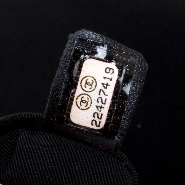 Pre Owned Chanel Black Chevron Quilted Leather Small Urban Spirit Backpack