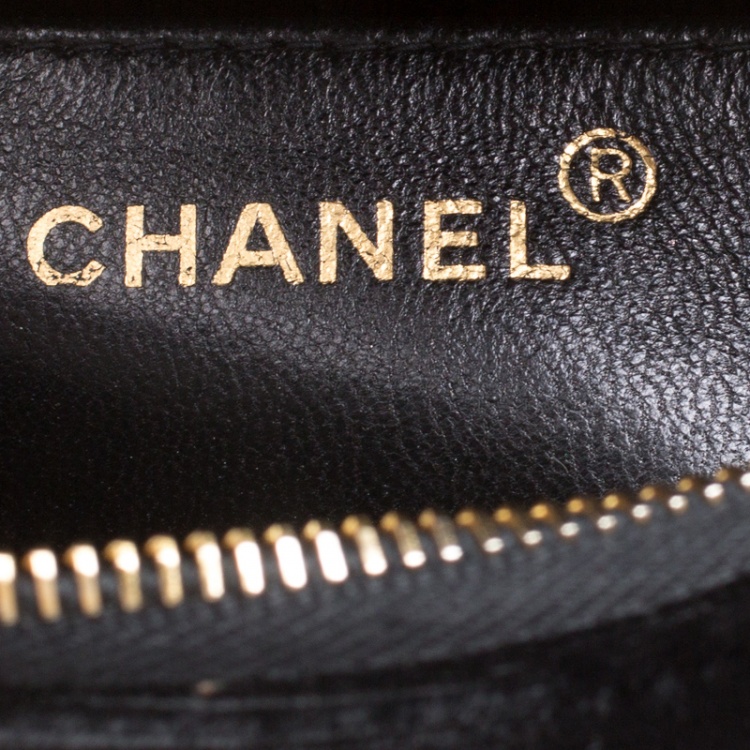 Pre Owned Chanel Black Velvet Vintage Backpack