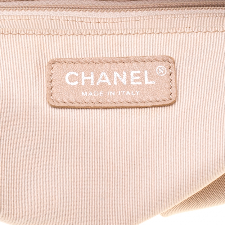 Pre Owned Chanel Beige Quilted Leather Urban Spirit Backpack