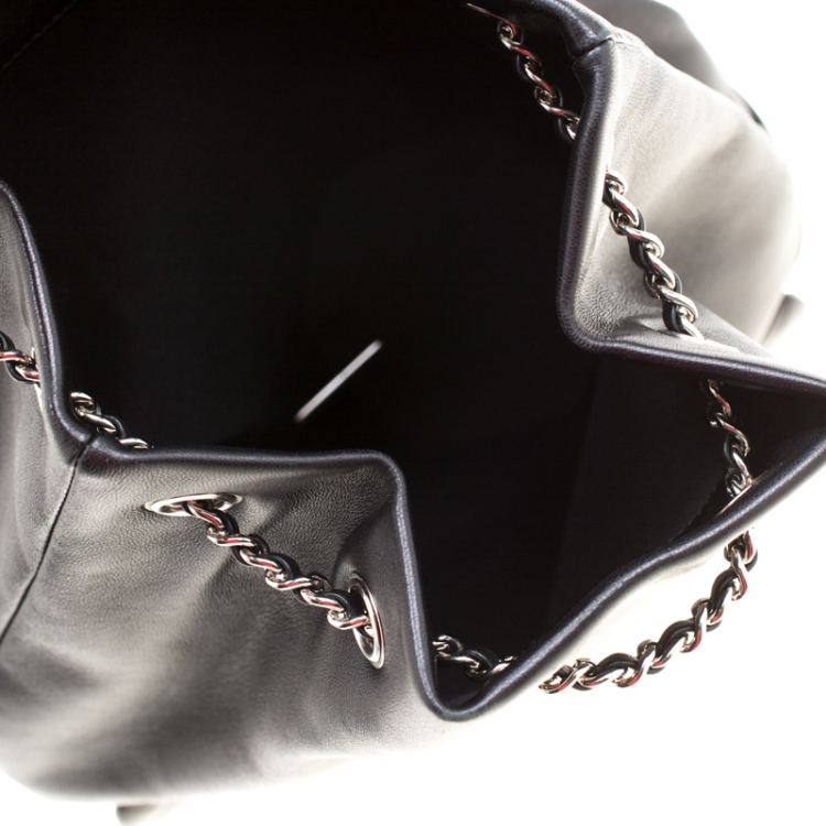 مملوكة مسبقًا Chanel Black Quilted Leather Seoul Backpack