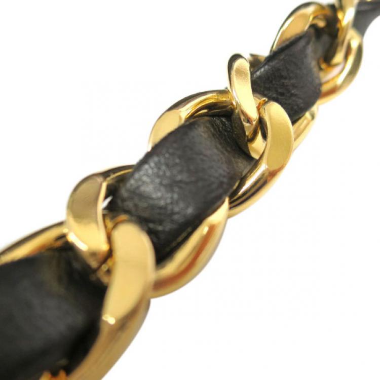 Pre Owned Chanel Black Quilted Lambskin Backpack