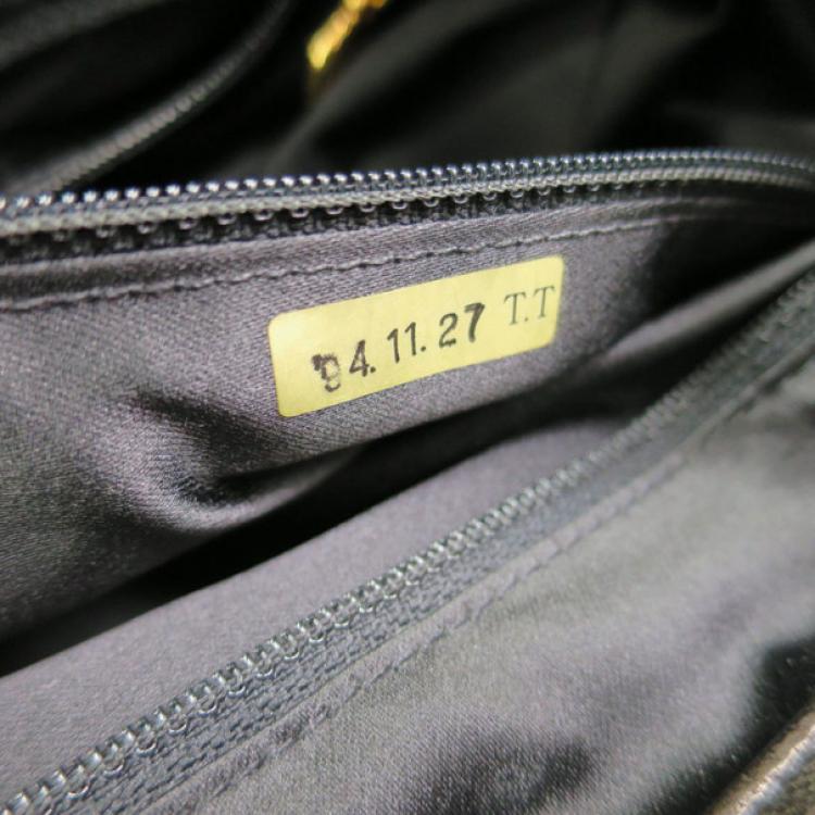 Pre Owned Chanel Black Quilted Lambskin Backpack