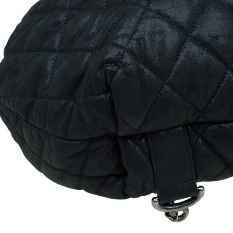 مملوكة مسبقًا Chanel Black Quilted Iridescent Leather In the Mix Backpack