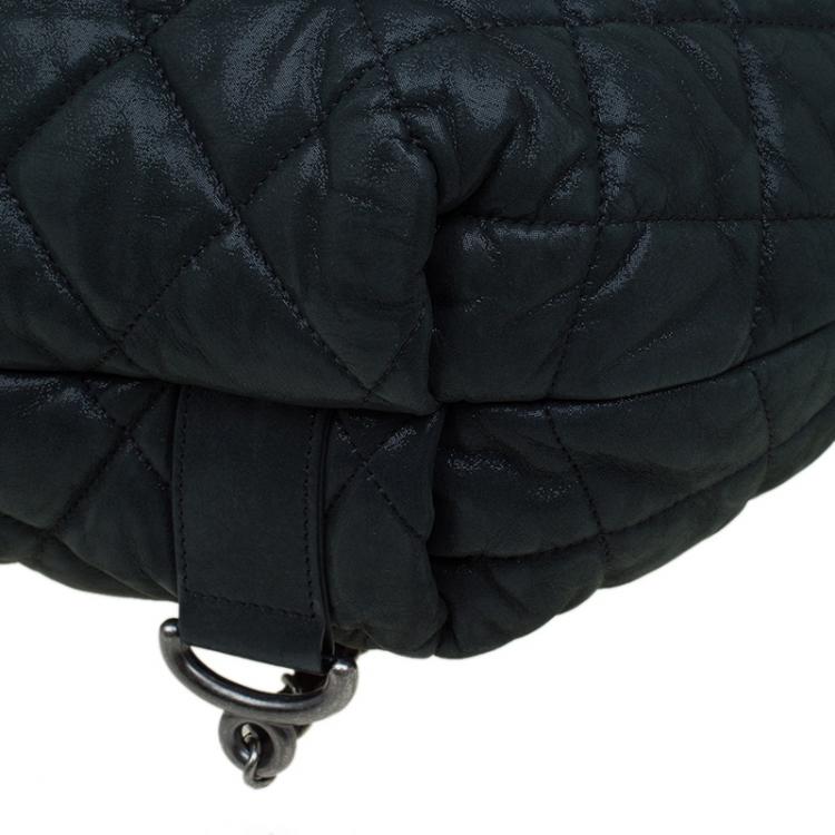 مملوكة مسبقًا Chanel Black Quilted Iridescent Leather In the Mix Backpack