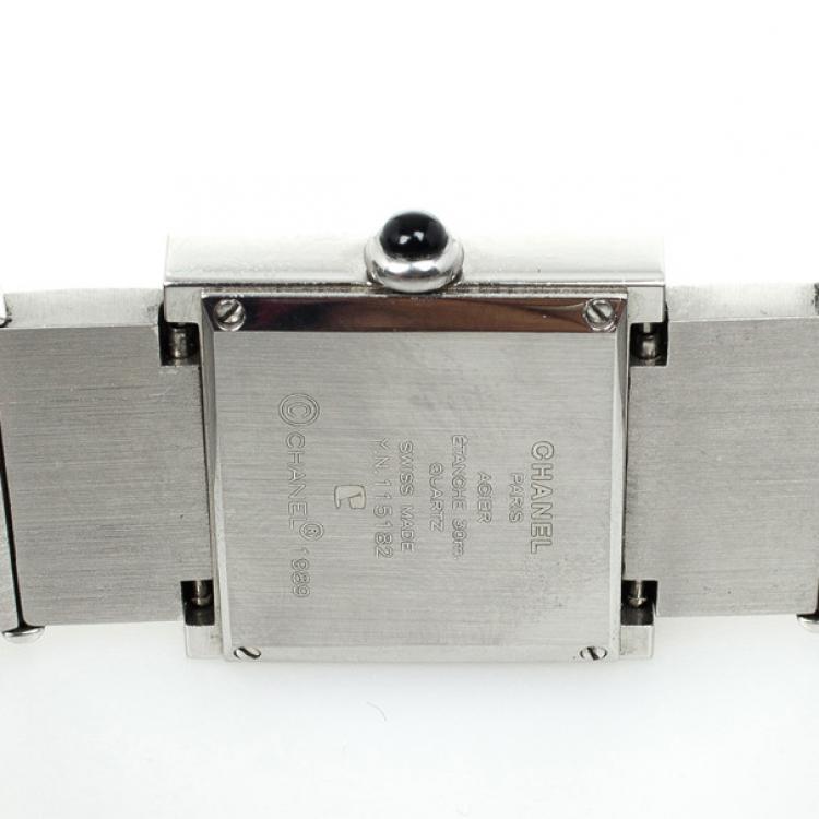 Pre Owned Chanel Mademoiselle Stainless Steel Womens Wristwatch 22 MM