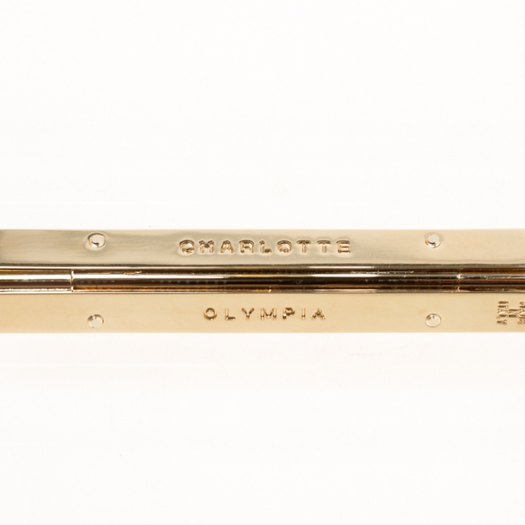 Pre Owned Charlotte Olympia Clear Perspex Chain Pandora Classic Box Clutch