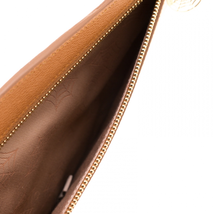 Pre Owned Charlotte Olympia Brown/Leopard Print Leather Out of Africa Clutch