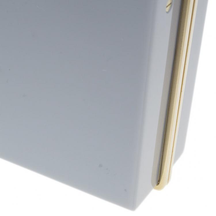 Pre Owned Charlotte Olympia Grey Zodiac Pandora Aquarius Clutch