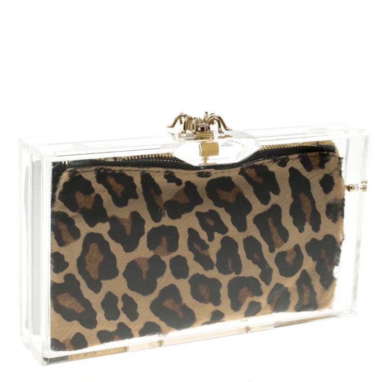 Pre Owned Charlotte Olympia Clear Perspex Pandora Classic Box Clutch