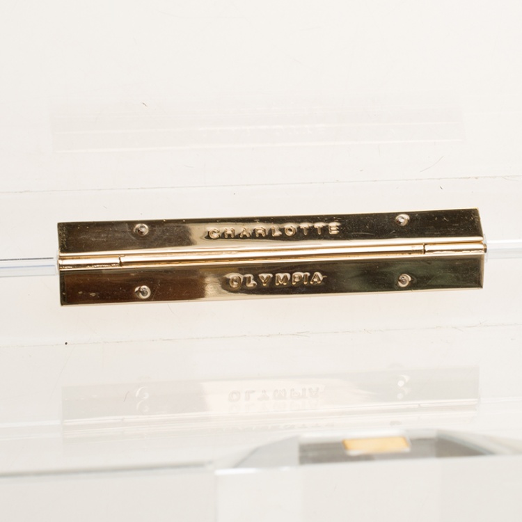 Pre Owned Charlotte Olympia Clear Perspex Pandora Box Clutch