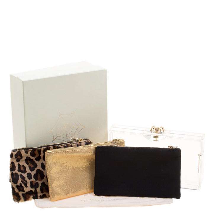 charlotte olympia clear clutch