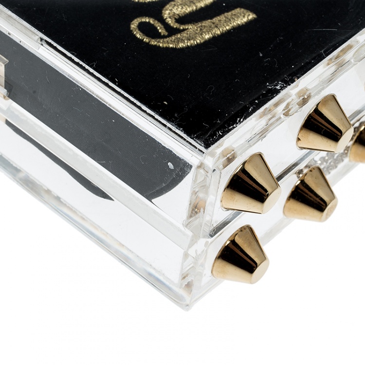 Pre Owned Charlotte Olympia Transparent Perspex Naughty Pandora Clutch