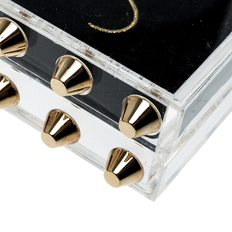 Pre Owned Charlotte Olympia Transparent Perspex Naughty Pandora Clutch