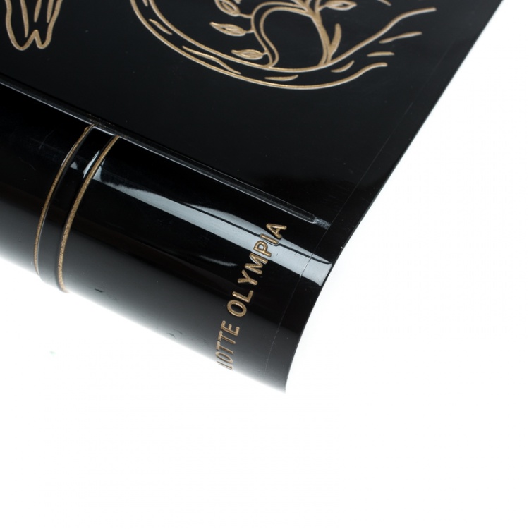 Pre Owned Charlotte Olympia Black Acrylic Bedtime Stories Novel Clutch