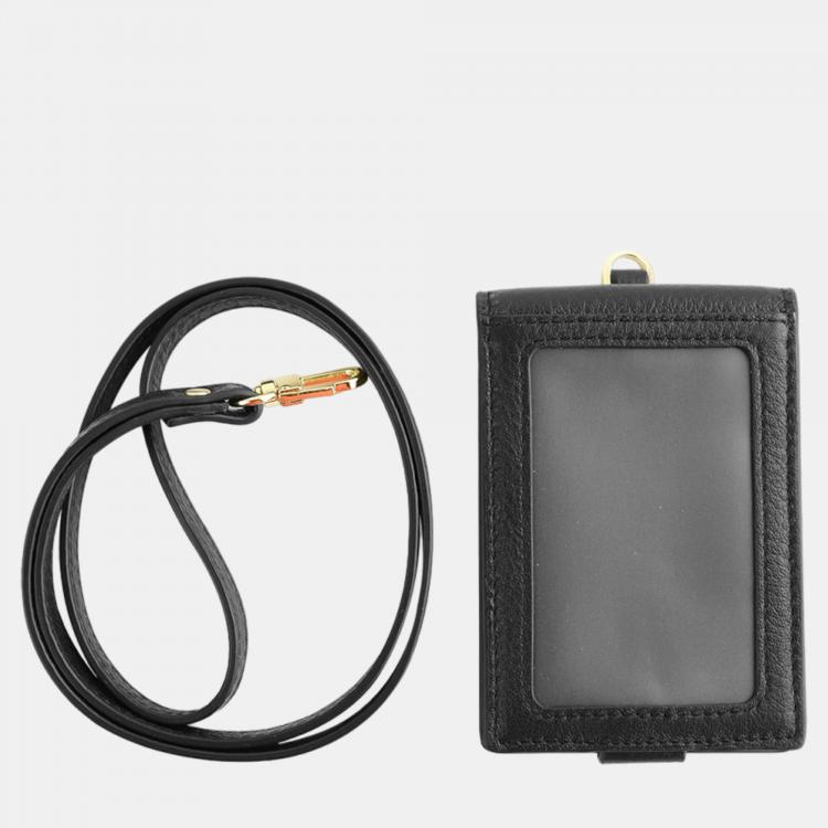 Pre Owned Charriol Black  Leather  Card Holders